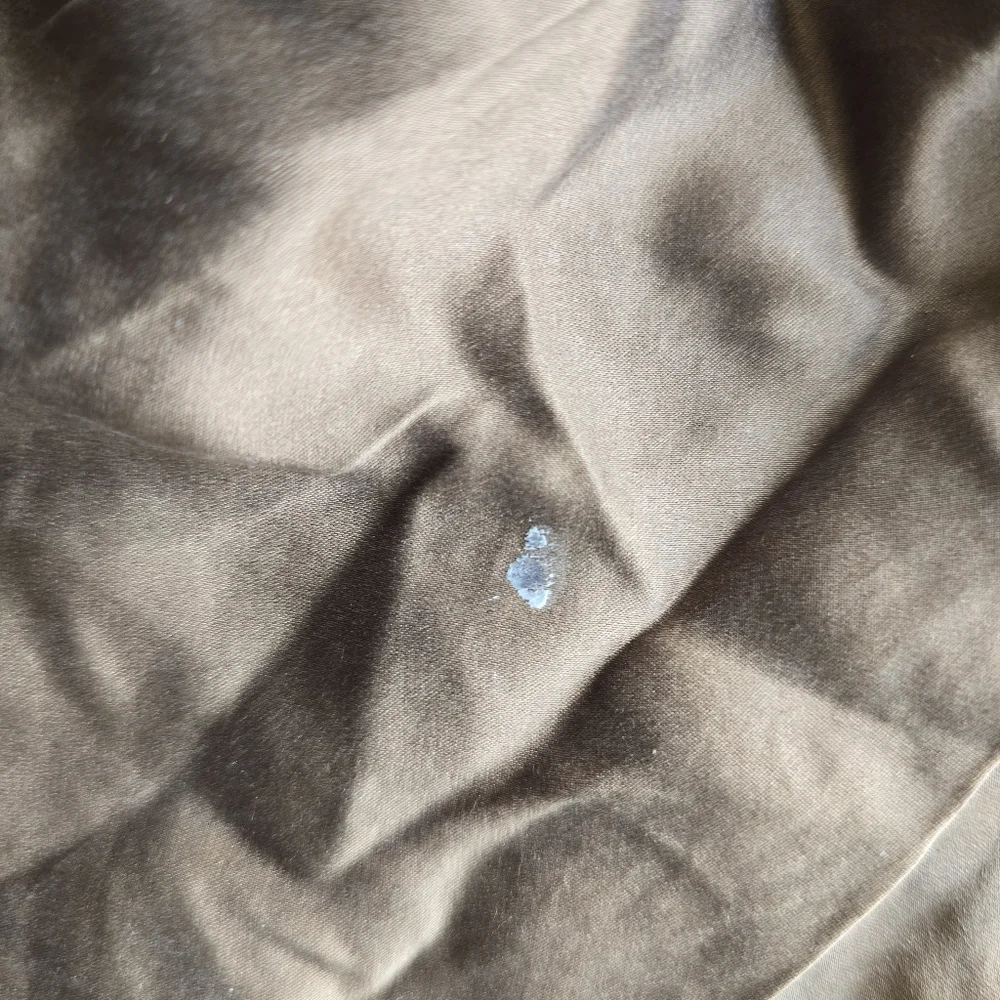 Vintage Silk Halter Top Size S  2000s 90s Y2K Grunge Satin Brown In good vinta - Picture 2 of 6